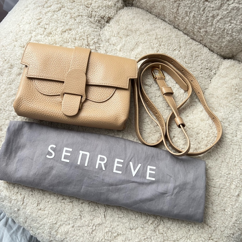 SENREVE Aria Dolce belt bag in butterscotch
